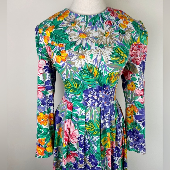 Jessica Howard Vintage Floral Midi Dress - Picture 2 of 11